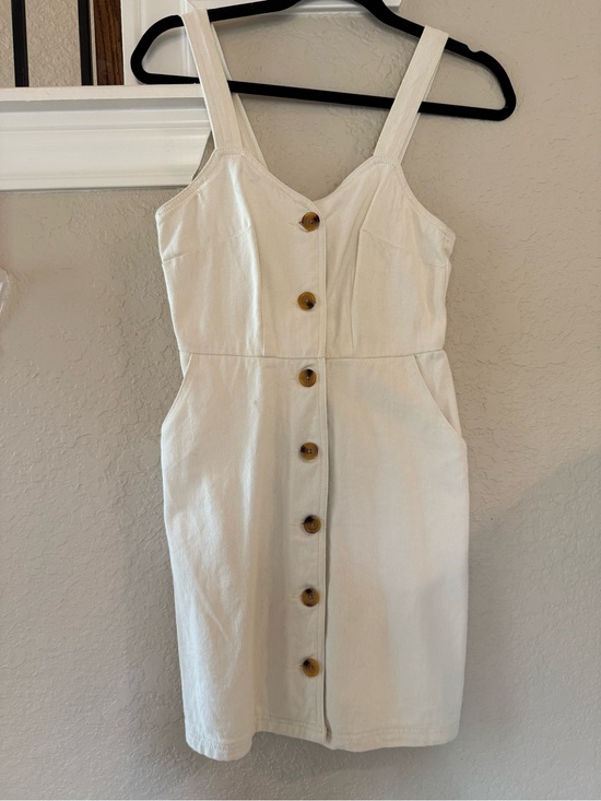 Urban Outfitters Dresses & Skirts - Cream denim Button-Front dress